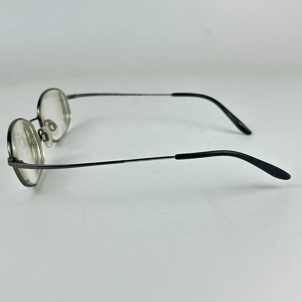 Alfred Sung 4590 Unisex Adult Eyeglasses Frame Grey Titanium Oval Full Rim 140mm